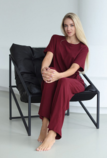 3084 Костюм АГАПЭ лапша , Бордовый